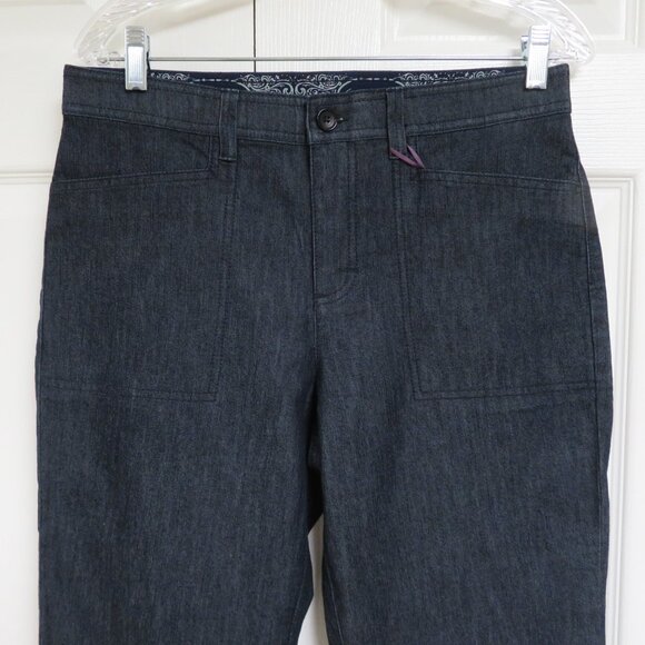 New! Gloria Vanderbilt 8 Black Denim Capri Pants - Picture 2 of 7